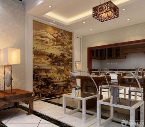 90平方米三室一廳裝修 背景墻畫(huà)