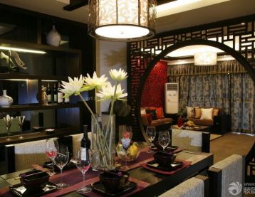 中式風(fēng)格家裝餐廳裝修設(shè)計效果圖