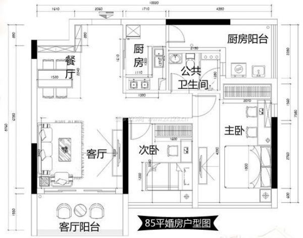 85平方的房子裝修預算