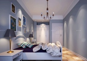 80平米小户型室内装修设计 双人床装修效果图片
