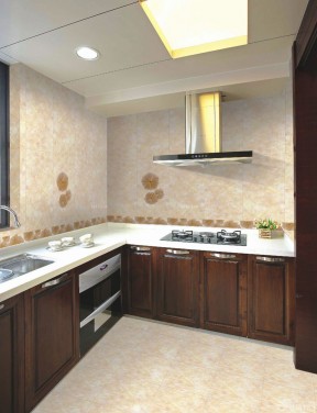 90平米厨房装修效果图 厨房墙面瓷砖