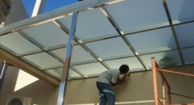 佛山不锈钢雨棚，钢结构玻璃雨棚，阳光雨棚制作安装！