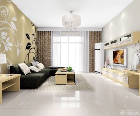 3万90平米房屋现代简单客厅装修效果图