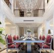 欧式豪宅别墅设计餐桌椅子装修效果图片