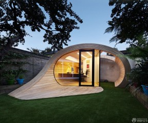 农村小型休闲木屋别墅设计图片