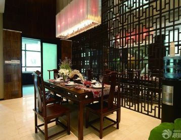 中式風(fēng)格餐廳家裝裝修設(shè)計(jì)效果圖