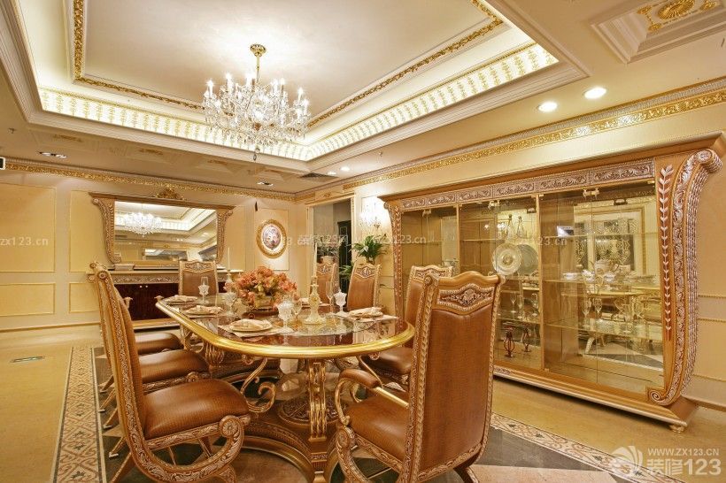 古羅馬風格餐廳裝修效果圖片欣賞