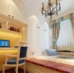 小户型装修地中海风格卧室窗帘颜色效果图