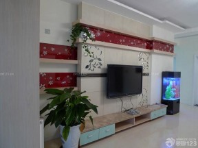 現代客廳效果圖 客廳電視背景墻