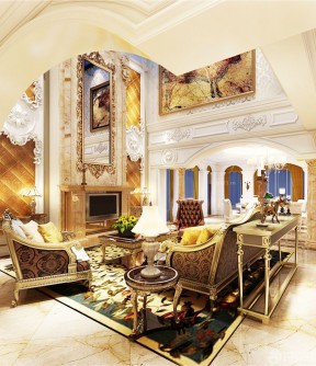 二层别墅图片大全 欧式沙发