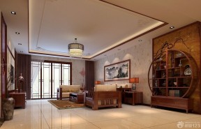 家裝效果圖客廳 博古架設(shè)計(jì)