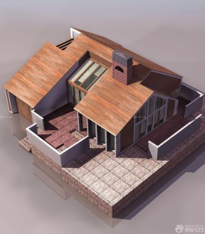农村二层别墅小木屋设计图片