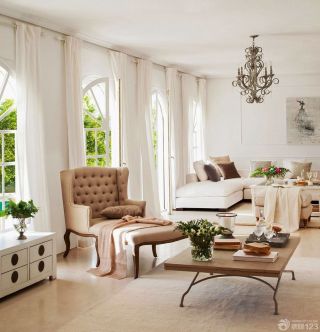温馨复式欧式沙发装修效果图片欣赏