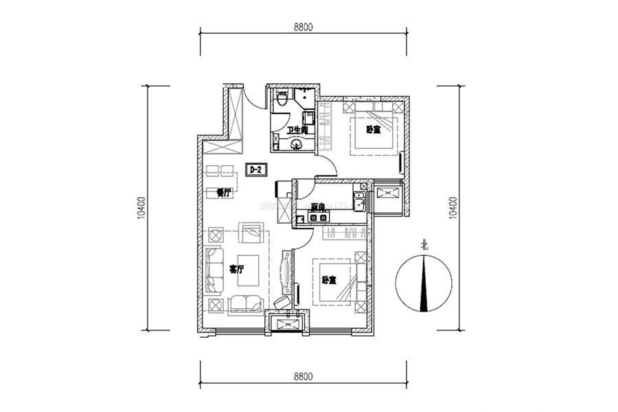 最新農村自建90平米別墅戶型圖欣賞