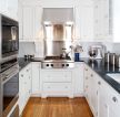 北欧家居90小户型厨房白色橱柜装修样板房