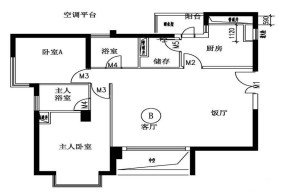 90平米經(jīng)典別墅戶(hù)型圖欣賞