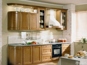 小户型开放式厨房装修效果图 厨房整体橱柜图片