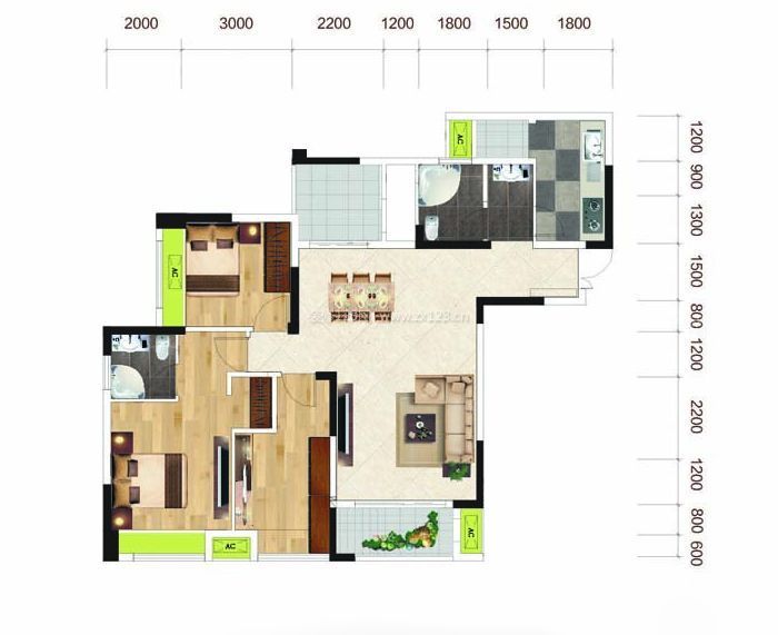 90平方自建別墅戶型圖大全