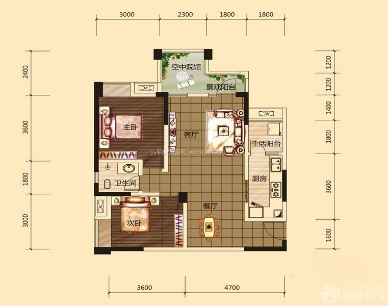 鄉村90平方自建別墅戶型圖大全