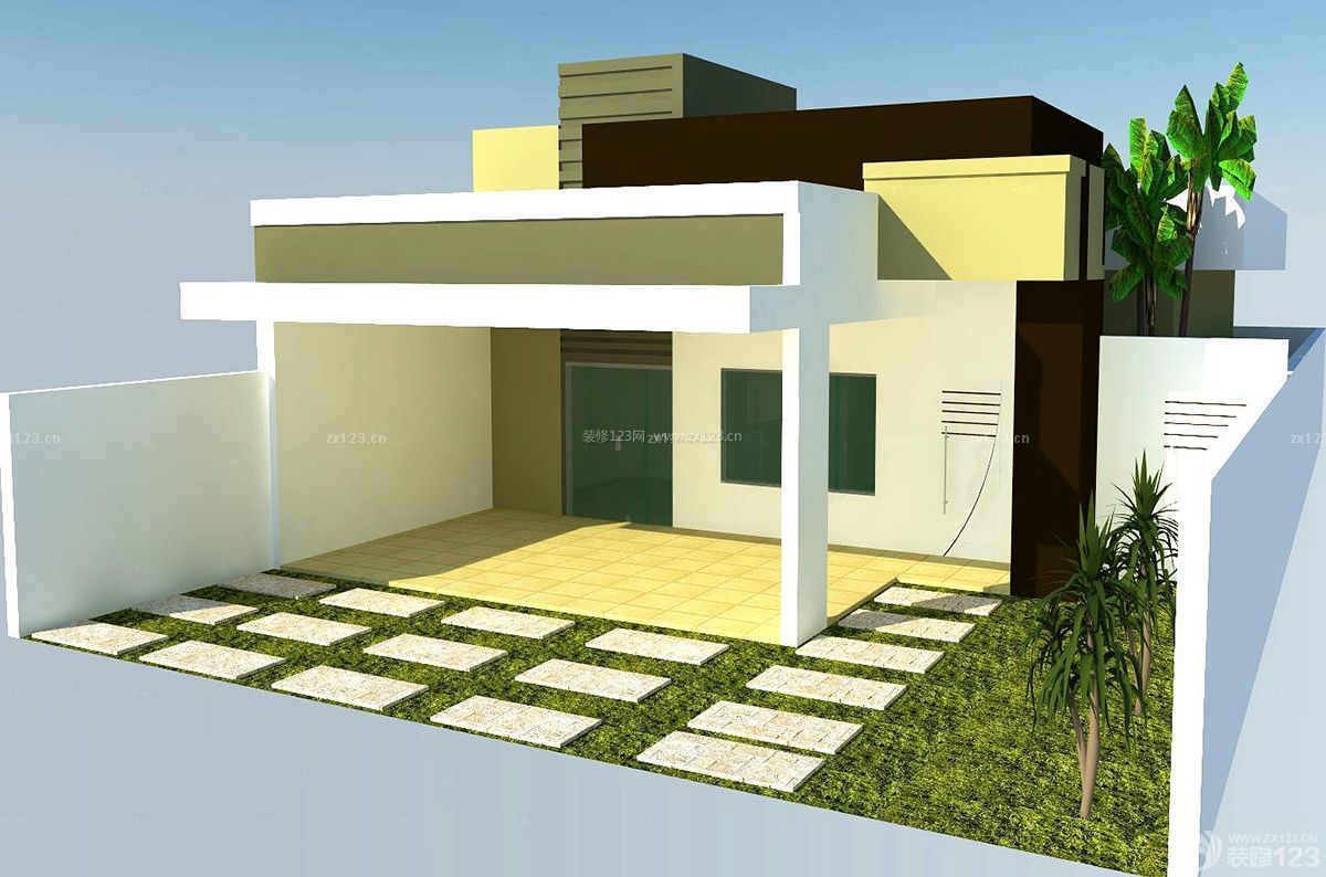 现代家庭小型别墅设计图
