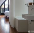 现代家装风格90平米小户型浪漫的主卧室卫生间装修效果图