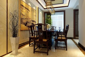 140平米中式裝修效果圖 餐廳設(shè)計