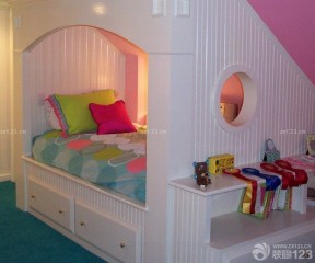 90平带平顶阁楼小户型装修图片 卧室床