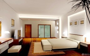 小户型房间装修效果图 深褐色木地板装修效果图片