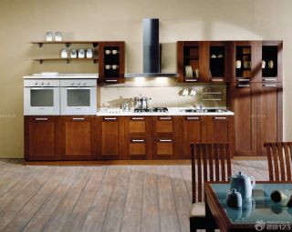 小户型厨房橱柜餐桌椅子装修效果图片