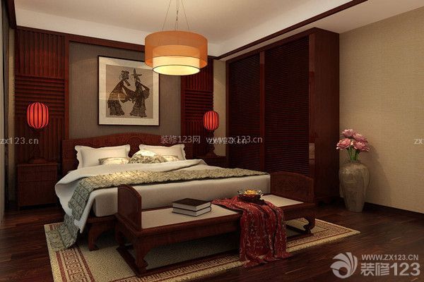 中式简约风格家装之卧室
