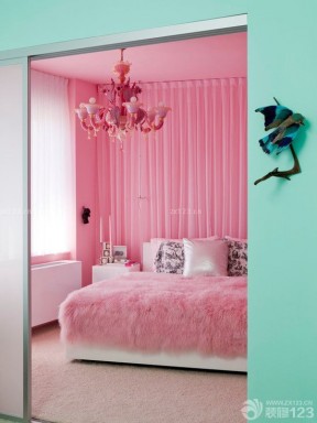 90后女生卧室设计 卧室粉色设计