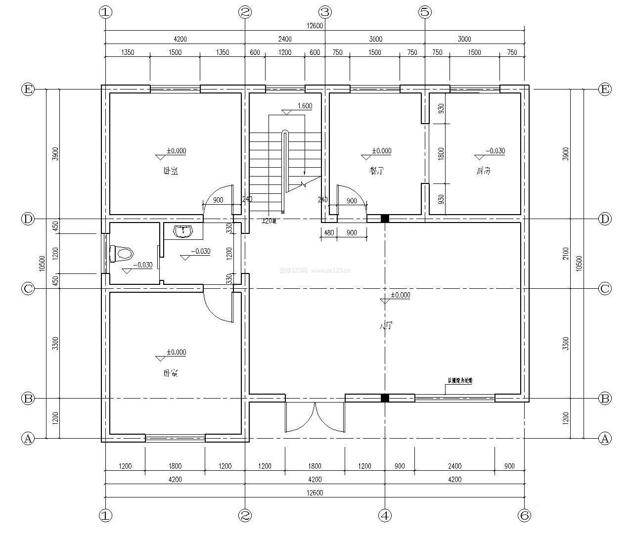 農村別墅室內設計圖紙及效果圖