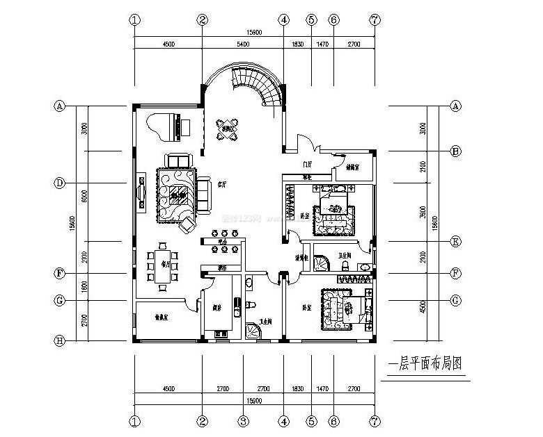 小型农村别墅平面设计图大全