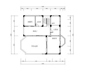 農(nóng)村別墅頂層平面設(shè)計圖