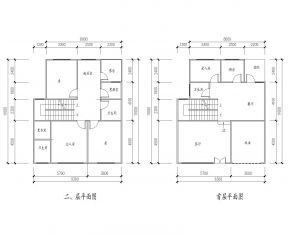 兩層農(nóng)村別墅平面設(shè)計(jì)圖