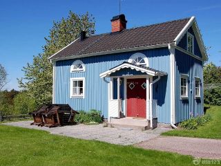 木屋别墅蓝色墙面装修效果图片