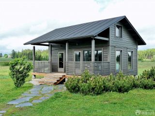 山区简易美式木屋别墅外观图片