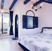 地中海风格别墅样板房卧室图片