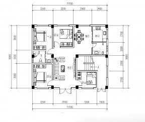 2023两层别墅设计平面图