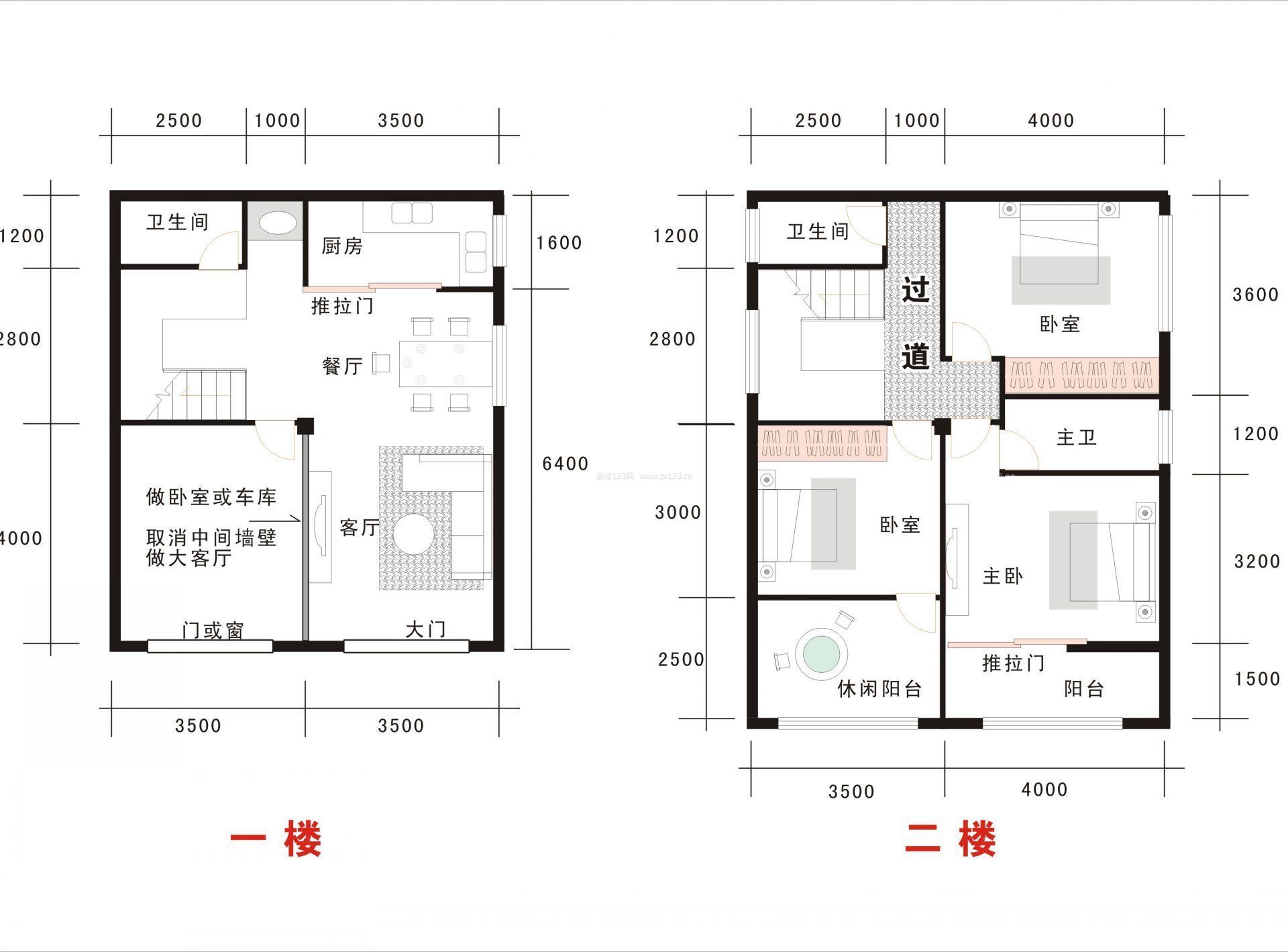 農(nóng)村二層別墅設(shè)計(jì)圖紙大全