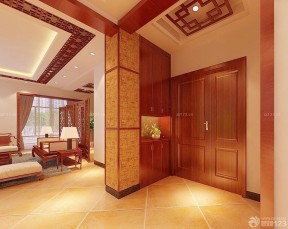 客廳鞋柜裝修效果圖 中式風(fēng)格裝修效果圖片
