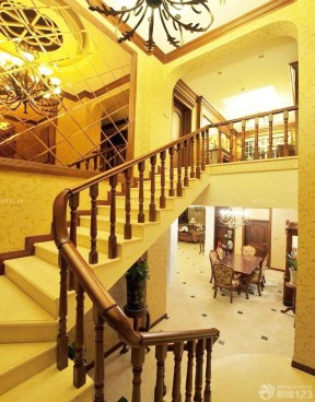 农村别墅图片大全 室内楼梯设计