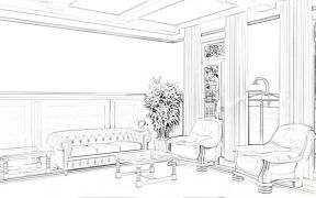 别墅欧式沙发设计图纸及效果图