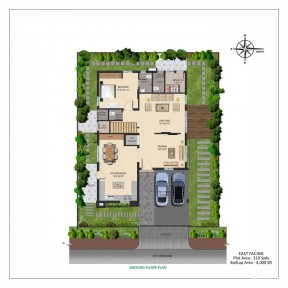 最新自建別墅庭院設(shè)計(jì)平面圖