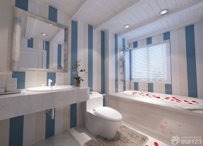 2023整体浴室大理石包裹浴缸装修效果图片