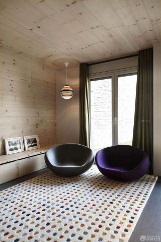 现代风格别墅休闲创意椅子装修设计效果图片