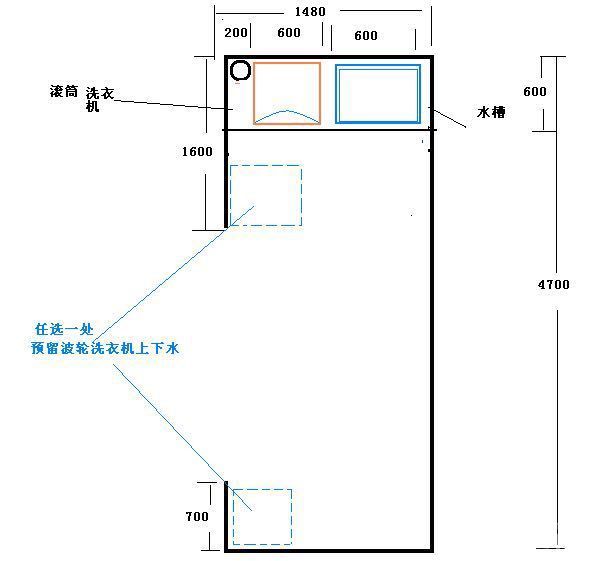 戶型和自己設(shè)計(jì)的拆改位置。藍(lán)色是木工制作衣柜或者儲(chǔ)藏柜；白色暖氣片位置；棕色墻體改動(dòng)。主臥自用，南次臥兒童房，北次臥父母房，書房改客房。因?yàn)橐郧把b修書房留個(gè)折疊沙發(fā)，結(jié)果來(lái)人住得不舒服?？紤]到已婚有孩，以后搞不準(zhǔn)父母公婆都要來(lái)歡度佳節(jié)，還是做個(gè)正兒八經(jīng)的客房吧。至于書么，只要有地方放就行了。說(shuō)實(shí)話書架也就是展覽，真正看的也就幾本。