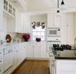 唯美小户型整体厨房白色橱柜装修设计