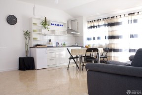 小户型空间创意设计 厨房餐厅一体装修效果图