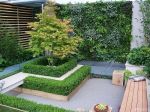 欧式别墅庭院植物艺术围墙设计效果图